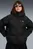 Женский черный пуховик Hooded Down Puffer Jacket Women