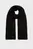 Женский черный шерстяной шарф CK METAL CHUNKY RIB HW SCARF