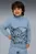 Детская голубая спортивная кофта PUMA x HOT WHEELS™ MONSTER TRUCKS Half-Zip Crew Kids