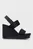Женские черные босоножки WEDGE SANDAL WEBBING