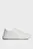 Жіночі білі шкіряні снікерси RAISED CUPSOLE LACE UP