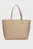 Женская бежевая сумка TH LOGOTAPE TOTE