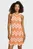 Женское оранжевое платье с узором ORIANA DRESS