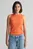 Женская оранжевая майка HIGH NECK RIB