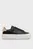 Жіночі чорні шкіряні снікерси FLATFORM LACE UP