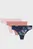 Женские трусики (3 шт) Underwear Thong UA PURE STRETCH NO SHOW THONG -PRINT 3PK
