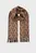Чоловічий коричневий вовняний шарф з візерунком G MONOGRAM WOVEN SCARF