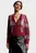 Женский бордовый кардиган в клетку IMD TARTAN CHECK CROP V-NK CARDI