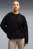 Женский черный свитшот CLOUDSPUN Relaxed Crew Neck Top Women
