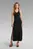Женское черное платье Racer slip dress