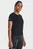 Жіноча чорна футболка UA Seamless Stride SS