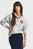 Жіноча світло-сіра спортивна кофта G BADGE HALF BUTTON UP