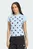 Жіноча блакитна футболка в горошок
 SLIM FIT CALI