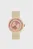 Женские персиковые часы O clock