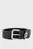 Мужской черный кожаный ремень OVAL D LOGO B-1DR OVAL D LOOP BELT