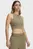 Женский оливковый топ Meridian Zip Tank