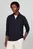 Чоловіче темно-синє поло L/S TEXTURED ZIP REG POLO