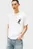 Чоловіча біла футболка SKATER BACK GRAPHIC