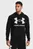 Мужское черное худи UA Rival Fleece Big Logo HD