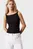 Жіночий чорний топ LOGO ELASTIC OPEN BACK