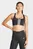 Жіночий чорний топ Powerimpact Training Medium-Support 3-Stripes