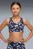 Детский черный топ с узором Essentials Training Printed Bra Youth
