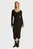 Женское черное платье WOVEN LABEL LS RIB DRESS