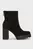 Жіночі чорні ботильйони HEEL PLATFORM ZIP BOOT SS