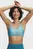 Женский голубой топ UA Crossback Low Bra