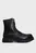 Чоловічі чорні шкіряні черевики TJM CASUAL BOOT