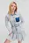 Женское голубое джинсовое платье KLJ RUFFLED HEM DENIM DRESS