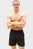 Чоловічі чорні плавальні шорти MEDIUM DRAWSTRING