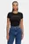 Женская черная футболка TJW SLIM LINEAR TEE EXT