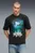 Чоловіча чорна футболка Graphic Boxy Washed Tee Men