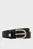 Женский черный кожаный ремень