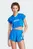 Жіноча синя футболка Tiro Cut 3-Stripes Crop