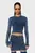 Женский синий топ M-CRETA KNITWEAR