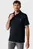 Мужское черное поло Faux layered polo regular fit
