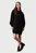 Жіноча чорна сукня CHENILLE MONOLOGO HOODIE DRESS