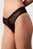 Женские черные трусики THONG
