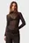 Жіночий чорний топ LUREX MOCK NECK