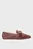 Женские коричневые кожаные лоферы Grand Ambition Alette Buckle Loafer