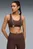 Жіночий коричневий топ CLOUDSPUN Training Bra Women