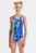 Детский синий купальник PAINTING SWIMSUIT V BACK