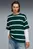Мужская зеленая футболка в полоску Select Essentials Waffle Tee Men