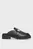 Женские черные кожаные мюли FLATFORM SLIPON MG LTH