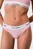 Женские розовые трусики THONG