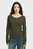 Женский серый лонгслив henley