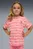 Детская розовая футболка в полоску PUMA x GABBY'S DOLLHOUSE Relaxed Printed Tee Kids