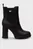 Женские черные кожаные ботильоны HEEL BOOT